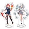 Narushio Character Goods WutheringWaves Nagari Konshi Acrylic Stands (2 Pieces) 2D Toy Game Anime Moe Goods Ver. Uniform JK