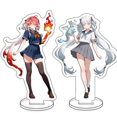 Narushio Character Goods WutheringWaves Nagari Consi Acrylic Stand Set of 2 Anime & Manga TOY Moé Goods Ver. High School Girl In Uniform