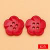 10 Stück Harzblumenknöpfe 18mm Farbe Kleidung DIY Dekorativer Knopf Pullover Vierloch Handgenähter Knopf Für Bekleidung Nähen