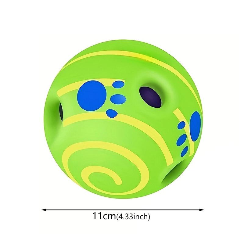 

11cm Dog Toy Wobble Wag Giggle Ball Getting Interactive Dog Attention Toy Fun Giggle Sounds When Rolled or Shaken For Pet Dog