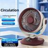 LED Digital Display Air Circulation Fan Type-c Rechargeable Outdoor Camping Fan  Bedroom