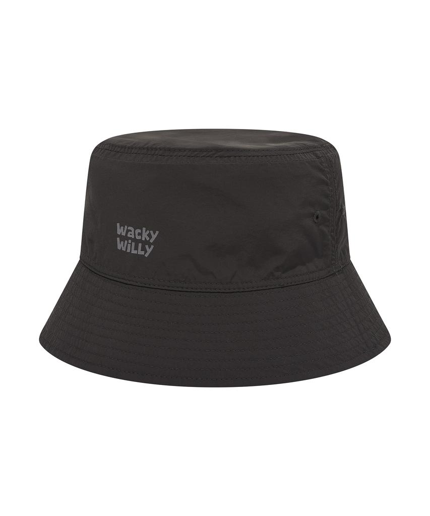 WACKY WILLY Hand-Drawn Reversible Bucket Hat Khaki