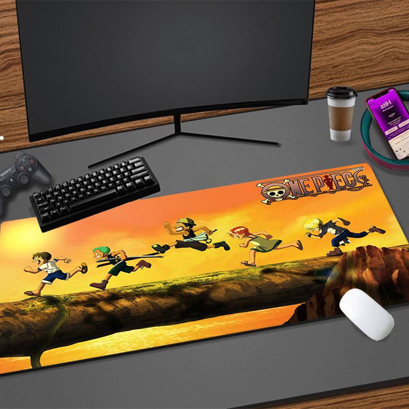 Computer Varmilo Keyboard Mouse Pad One Piece Luffy Anime Gaming Accessories Table rug New Gamer Carpet Desk Mat Mousepad