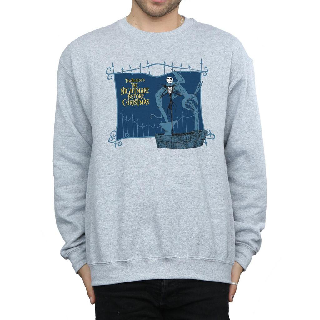 Disney Mens Nightmare Before Christmas Jack And The Well Sweatshirt