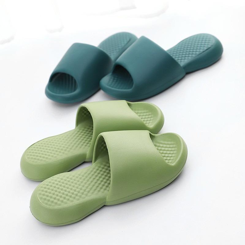 Bathroom cool slippers women's indoor home silent home soft bottom bath couple men summer integrated molding