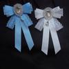 Korean Style Lace Ribbon Necklace Brooch With Classic Butterfly Design For Formal Attire
