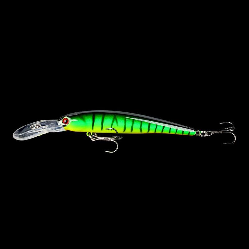 Fish Hook Bait 10g Deep Diving Large Minnow Wobbler Lure Artificial Hard Bait Crankbait Bass Pike Walleye Perch Fishing Gear