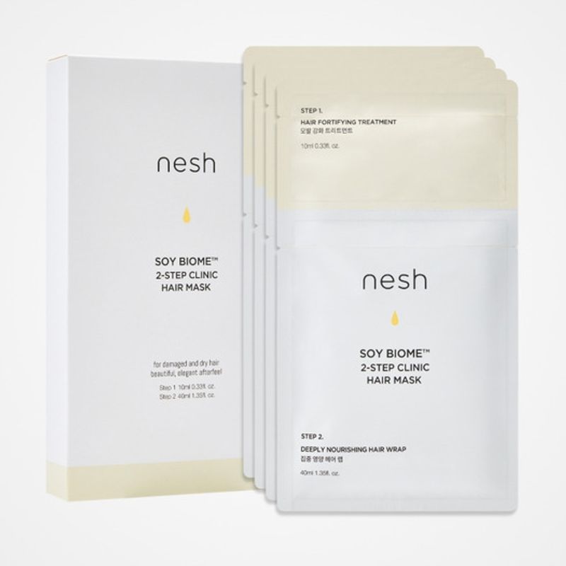 Nesh Soy Biome 2-Step Clinic Hair Mask 50ml X 4 Sheets
