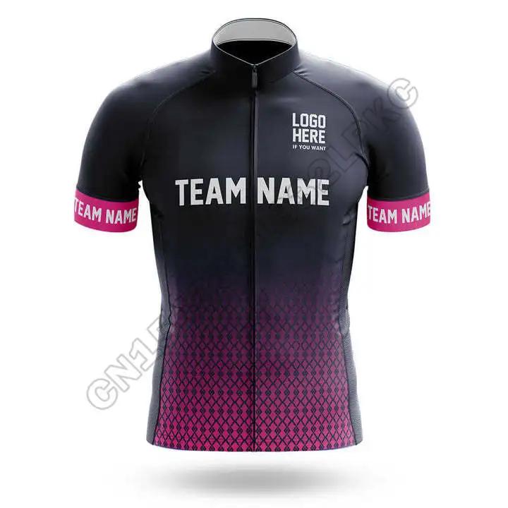 2025 Conjunto de Jersey de Ciclismo Personalizado com Nome Manga Curta Verão Masculino Roupas de Ciclismo para Equipe Ropa Ciclismo Vestuário de Bicicleta