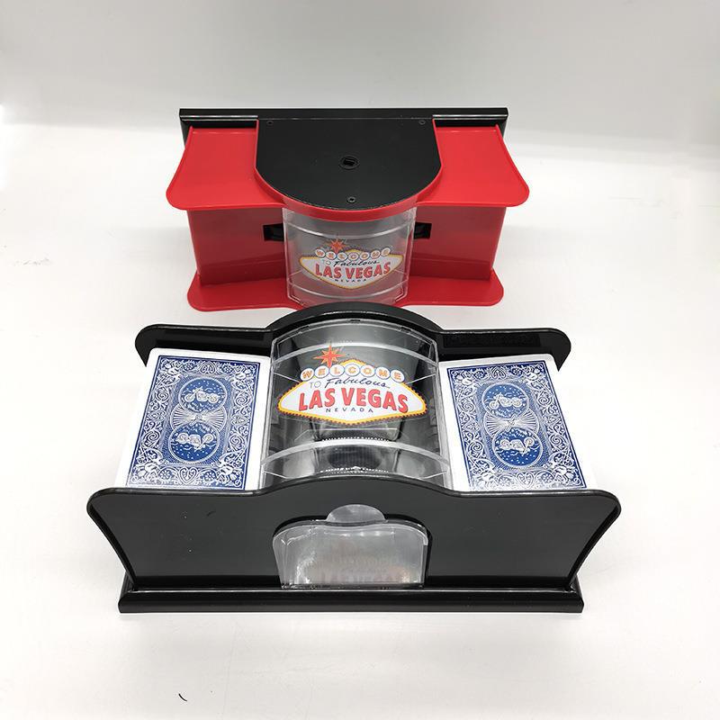 Manual / Automatic Card Shuffler, Hand Shuffler, Card Shuffler for Blackjack, UNO, Poker, Playing Card Dealer Machine - Casino