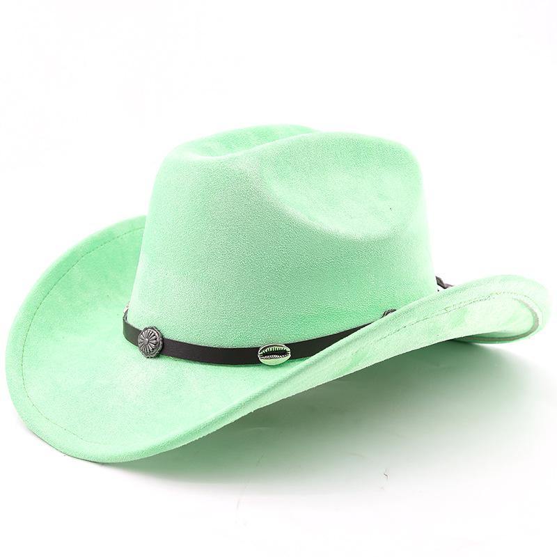 Classic Western Cowboy Hat High Quality Top Hat European and American Knight Hat Men's and Women's Fashion Versatile Sunshade Sunscreen Hat