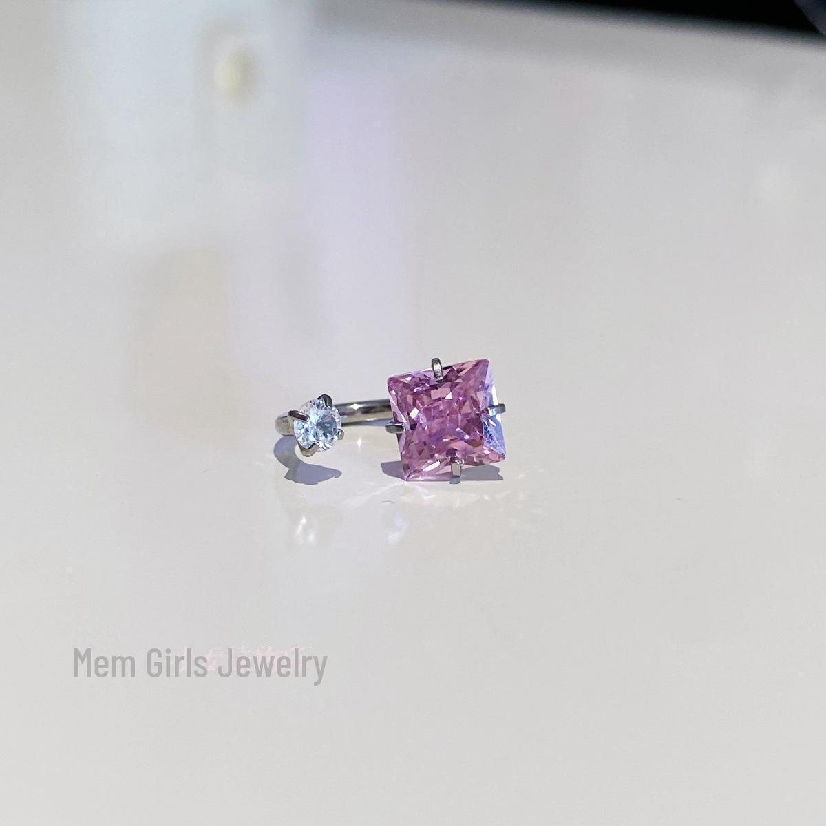 

Dopamine Sweet 1.2 мм цветной куб сахара бриллиант титановое кольцо-подкова ушной вкладыш