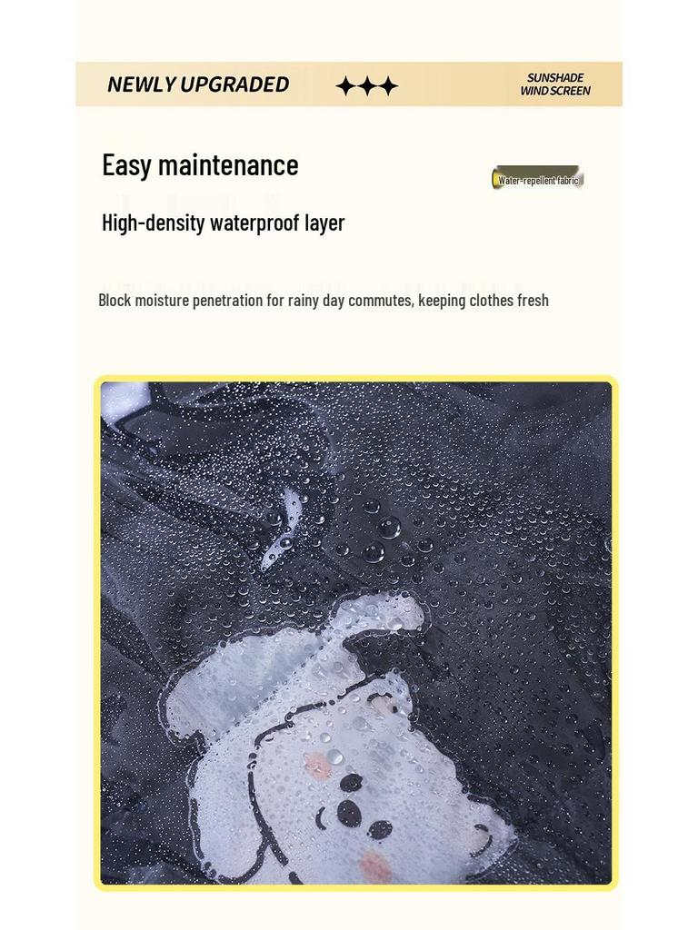 Electric Motorcycle Windshield: Rainproof, Warm, Quilted PVC Cover