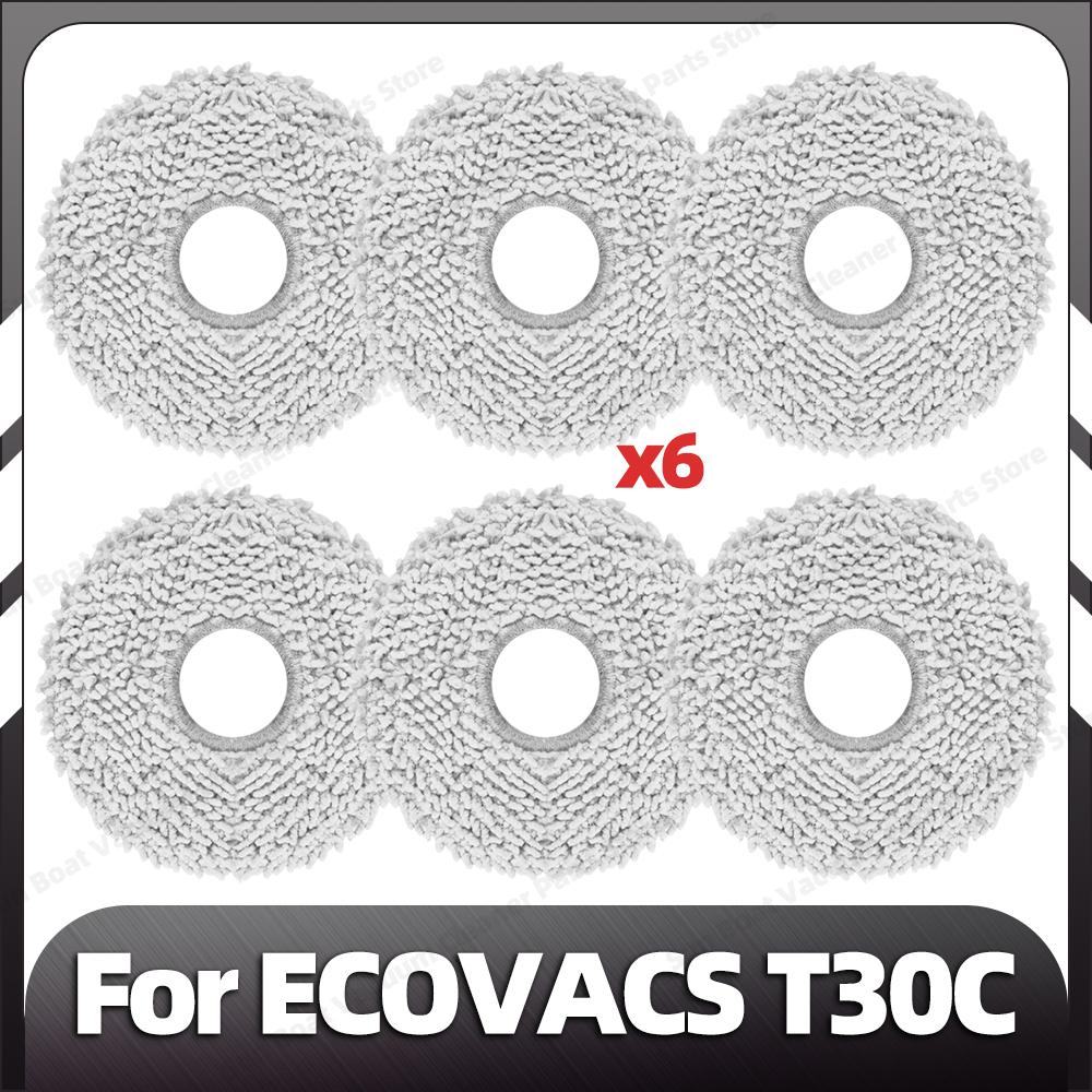 Kompatibel für ECOVACS T30C / T30C OMNI / T30C PRO OMNI Haupt- Seitenbürste Filter Mopp-Pad Staubbeutel Ersatzteile Zubehör
