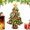 Non-woven Felt Christmas Tree With 9.8ft Light String LED Pendant 3D Felt Christmas Tree For Bedroom Nursery Kindergarten