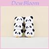 Adorável Chaveiro de Pelúcia Cabeça de Panda Para Decoração de Bolsa Macio e Fofinho