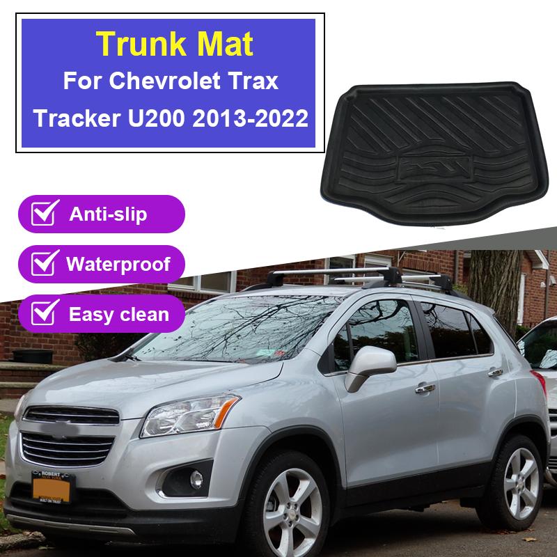 Car Rear Trunk Mat for Chevrolet Trax Tracker U200 MK1 2013~2022 Luggage Liner Tray Waterproof Anti-Slip Floor Pad Accessories