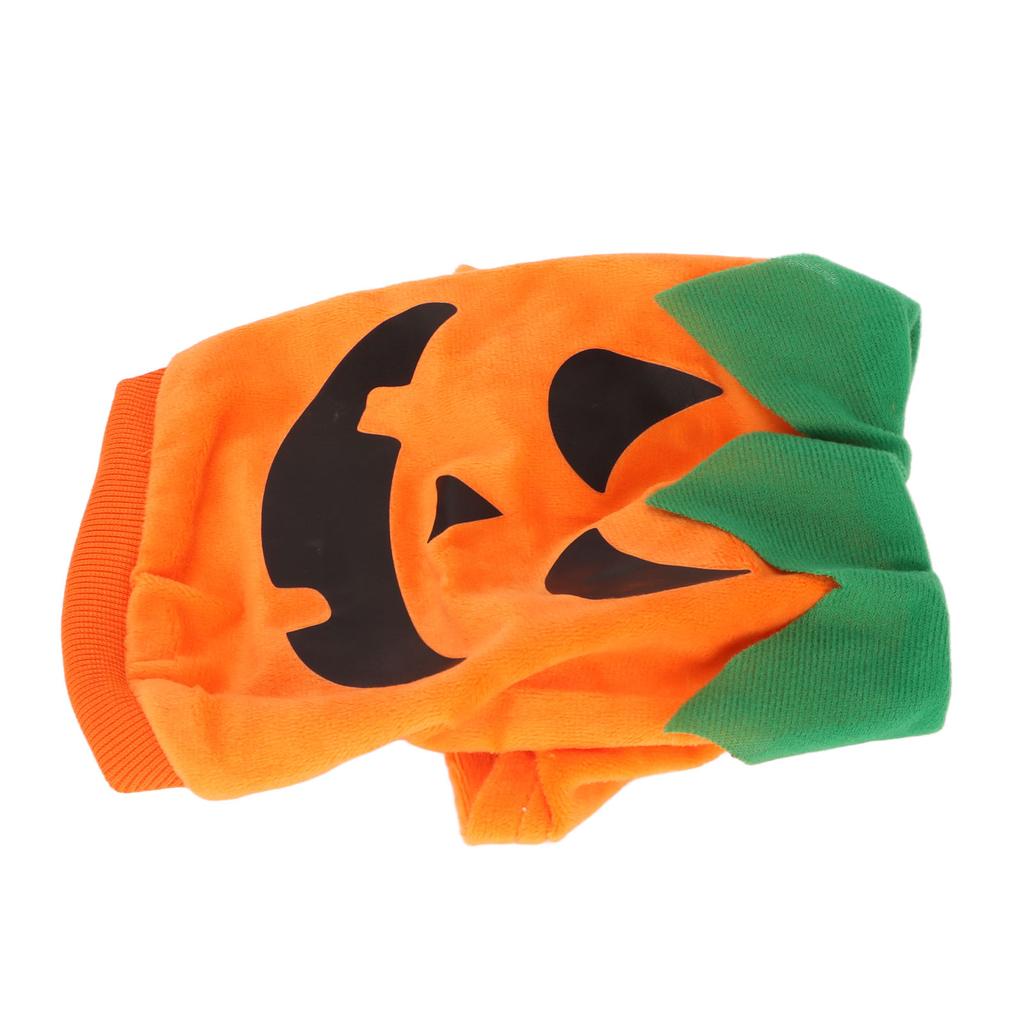 Halloweenské psí tričko Roztomilé dýně duchové Měkké elastické Oblečení pro domácí mazlíčky Cosplay pro malé střední psy kočky