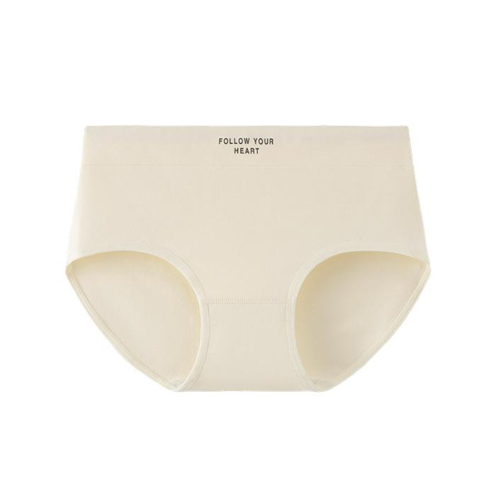 Women's Spring and Autumn Cotton Tight Fitting High Waisted Student Briefs