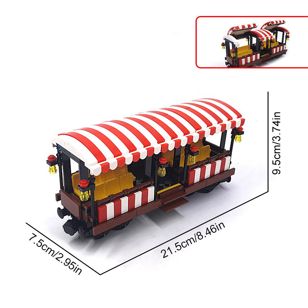 City Train Building Blocks DIY Modified Accessories, Creative MOC Assembly Track Train Carriage Expansion Set, Base, Wheel Parts