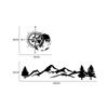 2pcs Sticker Accessories Black Car Car Sticker Compass