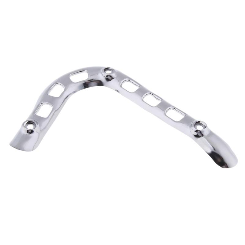 Metal Exhaust Header Pipe Guard Motorcycle Muffler Shield Protector for Yamaha PW50 1981 2016 Engine Accessory