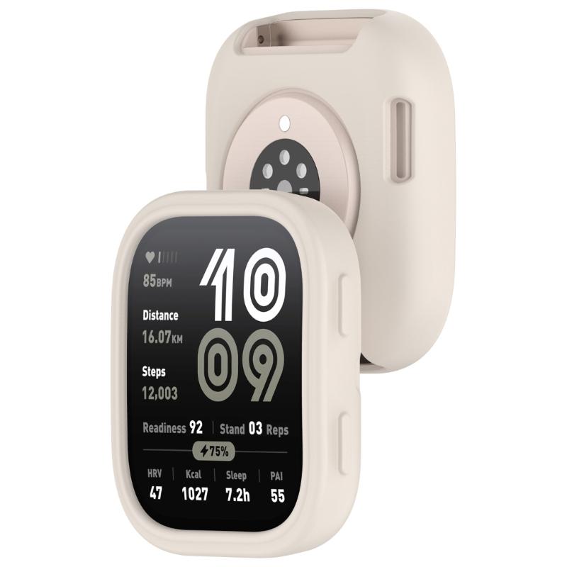 Waterproof Silicone Cover Shockproof Housing Case for Bip 6 Bumper Case Soft Flexible Scratchproof Watch Shell