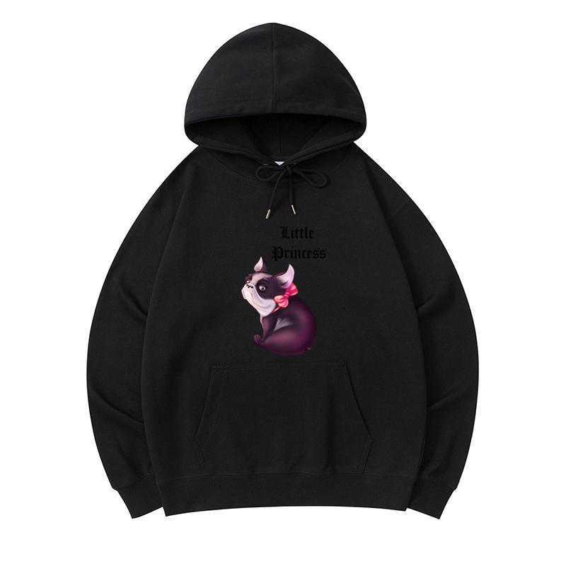 

300 GSM Men s Healthy Cotton Hoodies Little Princess Print Premium Cotton Sweatshirt