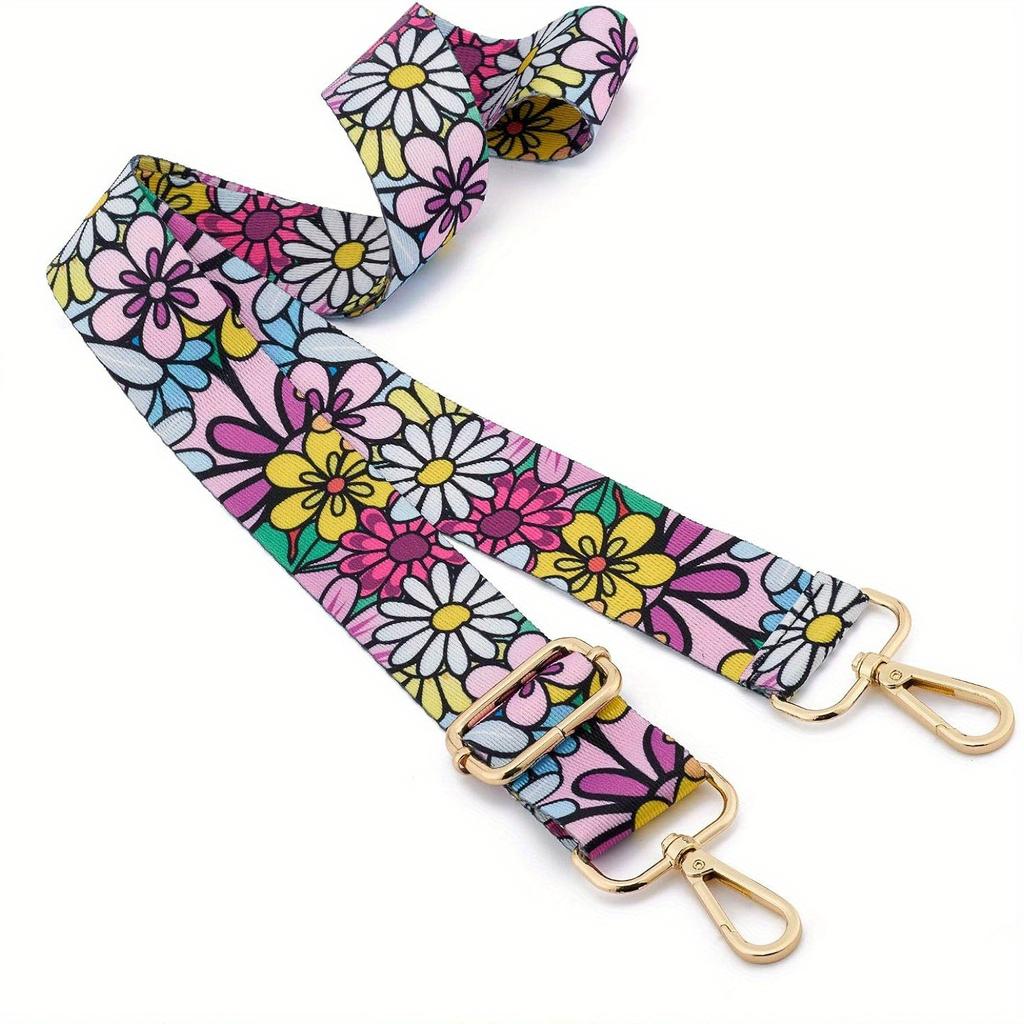 Curea pentru geantă de umăr, model cu dungi reglabile pentru femei, crossbody, bricolaj, îngroșare, modă, nailon, curea nouă pentru geantă