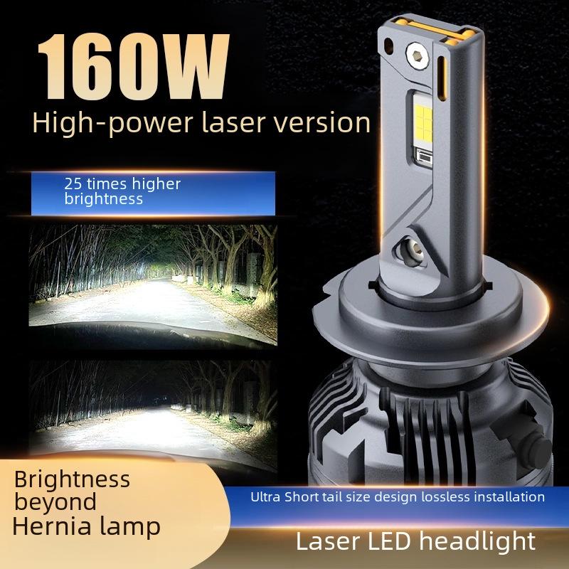 160W High-Power LED Car Headlight: 9005 High/Low Beam, H1 Strong Light, H4, H7, 9006 Super Bright