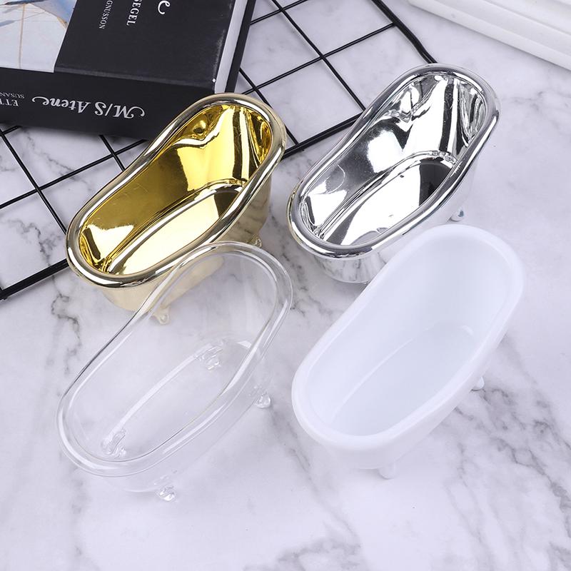 Mini Makeup Bathtub Soap Jewelry Storage Box Nail Casket Holder Organizer