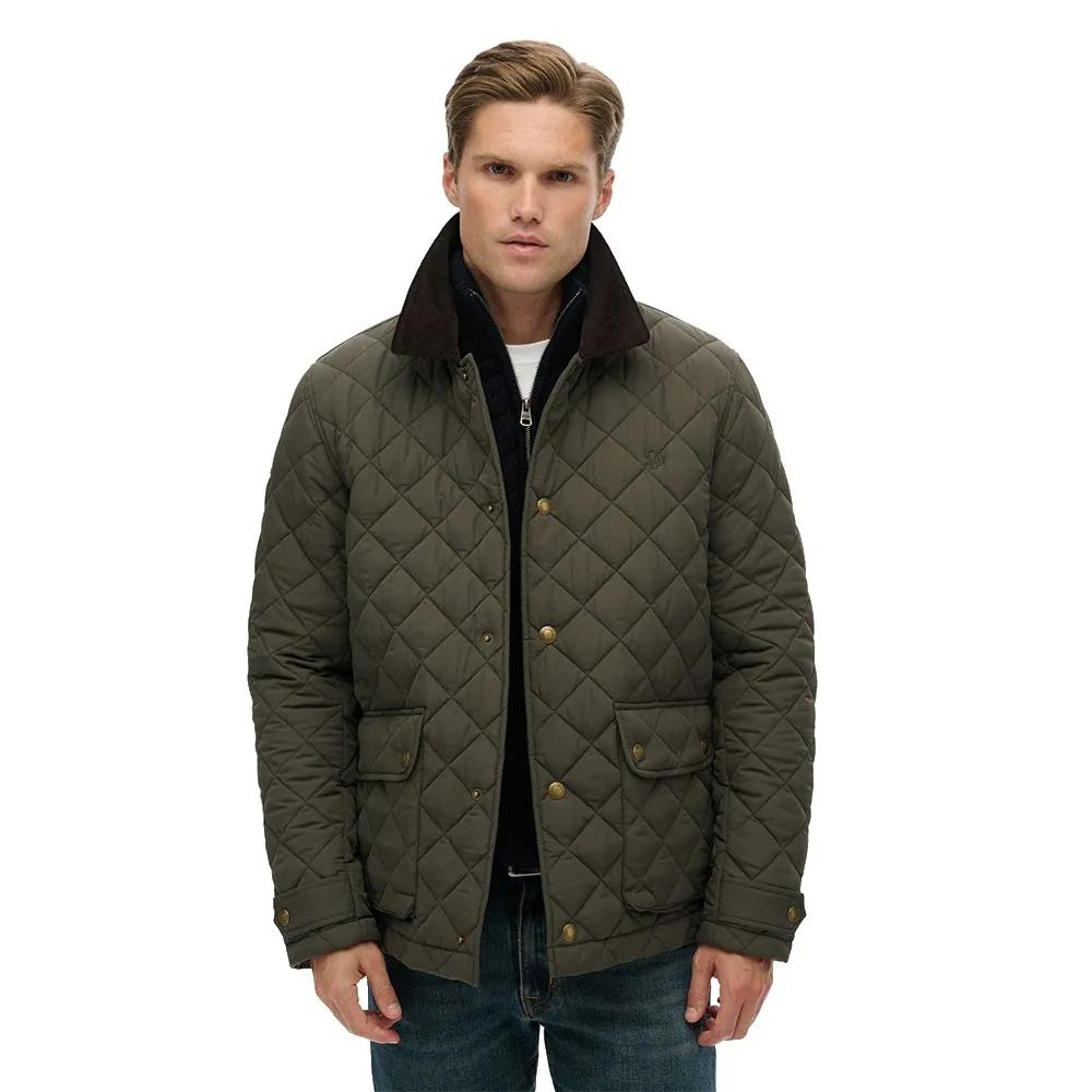 Superdry Herren Grün Für M5012270a Gesteppte Estate Coach Jacke (Xxl), Lässig, Recyceltes Polyester, Nachhaltig - Bild 3