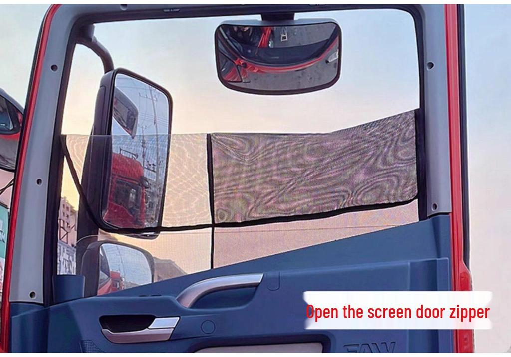 Large Truck Mosquito and Insect Proof Sunshade Screen for Jiefang J6, Ouman Delong, Shandeka, and Tianlong Models