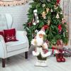 Santa Claus Figurines Santa Claus Christmas Statue Holiday Table Centerpieces For Celebration Party Fireplace Dining Table