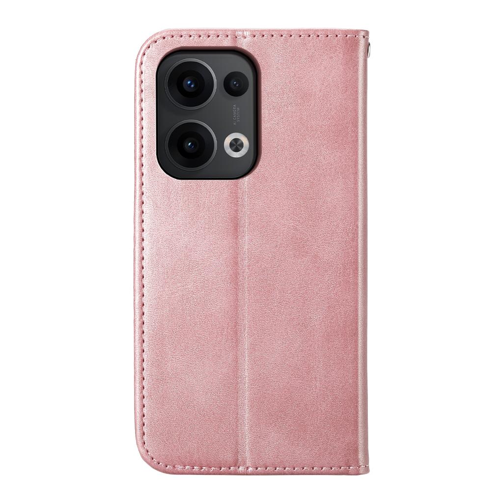 For Oppo Reno13 5G (Global) Case Calf Texture PU Leather Phone Cover with Wallet