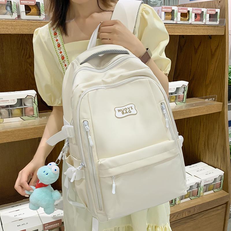 School Bag for Girls, College Students, Simple Backpacks, High-quality Fashion for Middle School Students, and Backpacks for Primary School Students.