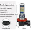 2Pcs 9005 9006 LED Headlight H11 H8 H9 H10 H1 H3 Car Fog Light Bulbs DRL H4 H7 Auto Driving Running Lamps 6000K 8000LM 80W 12V