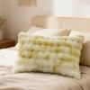Pillow Cover Solid Color Design Plush Soft Pillow Case Autumn Winter Warm Comfortable Bedroom Pillowcase
