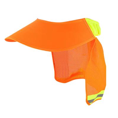 Schutzhelm Sonnenschutz Schutzhelm Sonnenschild Reflektierendes Netz-Sonnenschutz Visier mit breiter Krempe für Schutzhelm Nackenschutz für den Sommer