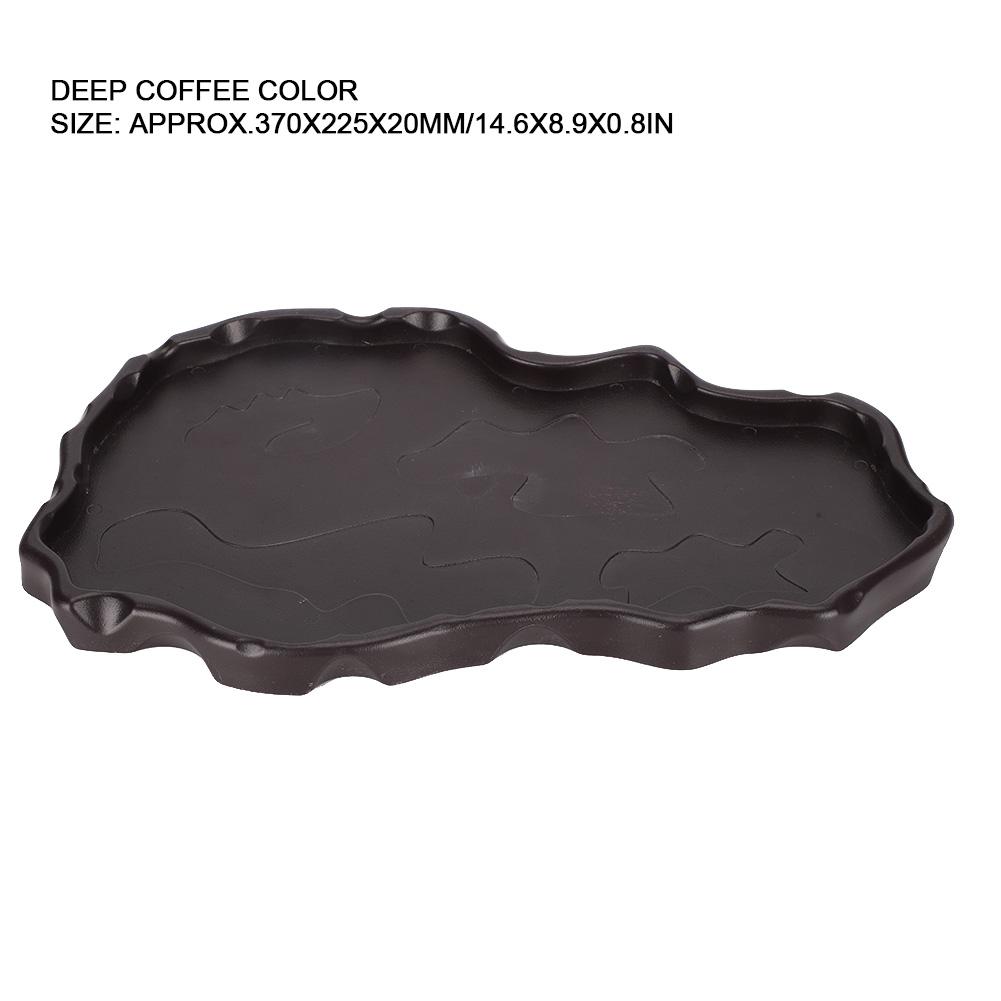 NW29 Plastic Reptiles Feeder Basin Snake Frogs Drinking Feeding Dish Landscape Decorations