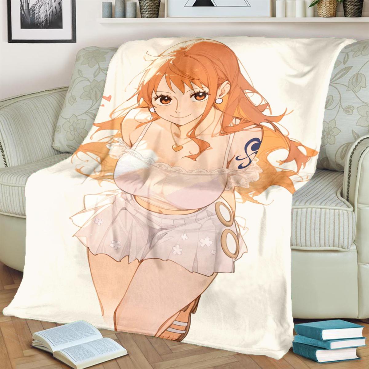 Cozy Warm ONE PIECE Flannel Blanket for Bedroom, Sofa, Bed, Chair, Picnic, Travel and Daily Use 75x90cm