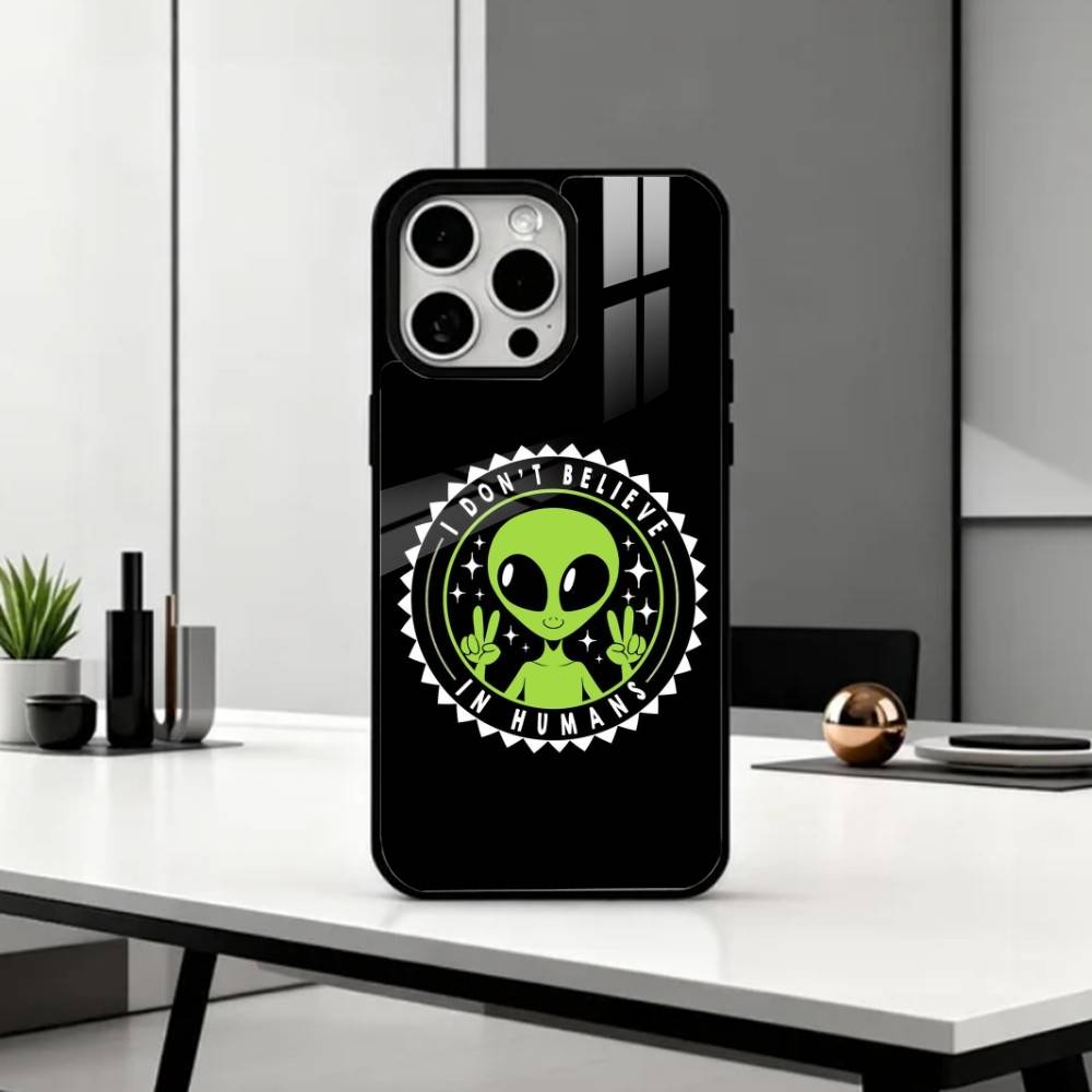 

Cool C-Cartoon Alien Space Phone Case For iPhone17,16,15,14,13,12,11 Plus,Pro Max Magnetic For Magsafe Wireless Charging iPhone11