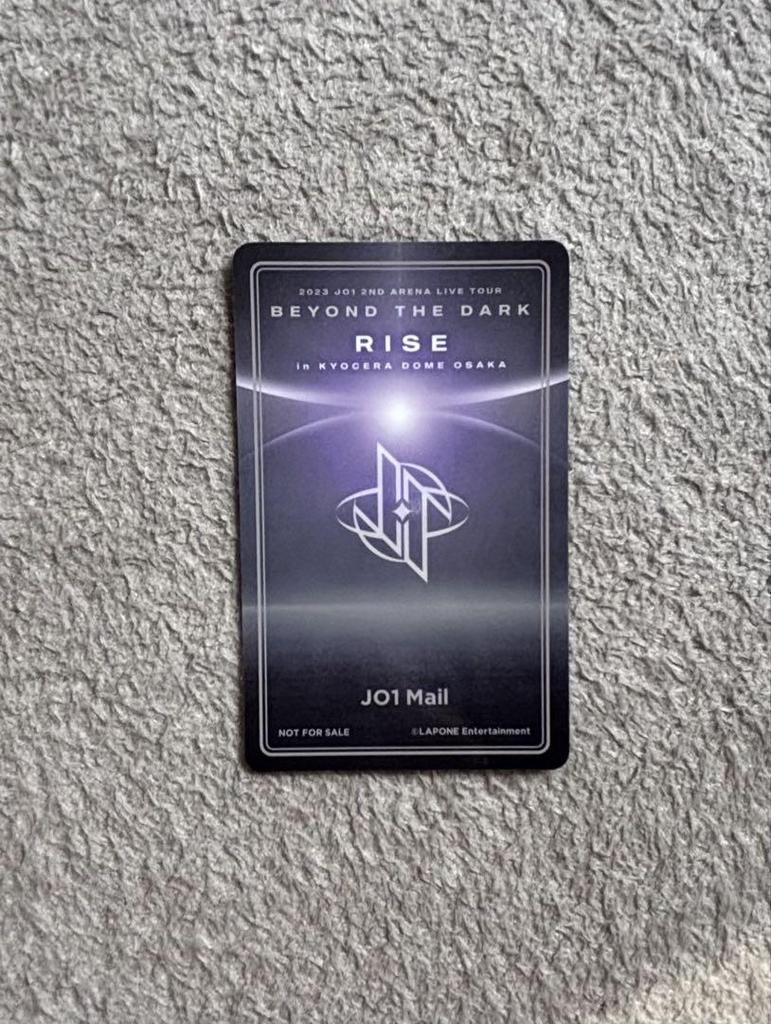 [USED] JO1 BTD Kyocera RISE Award Trading Card Shoya Kimata