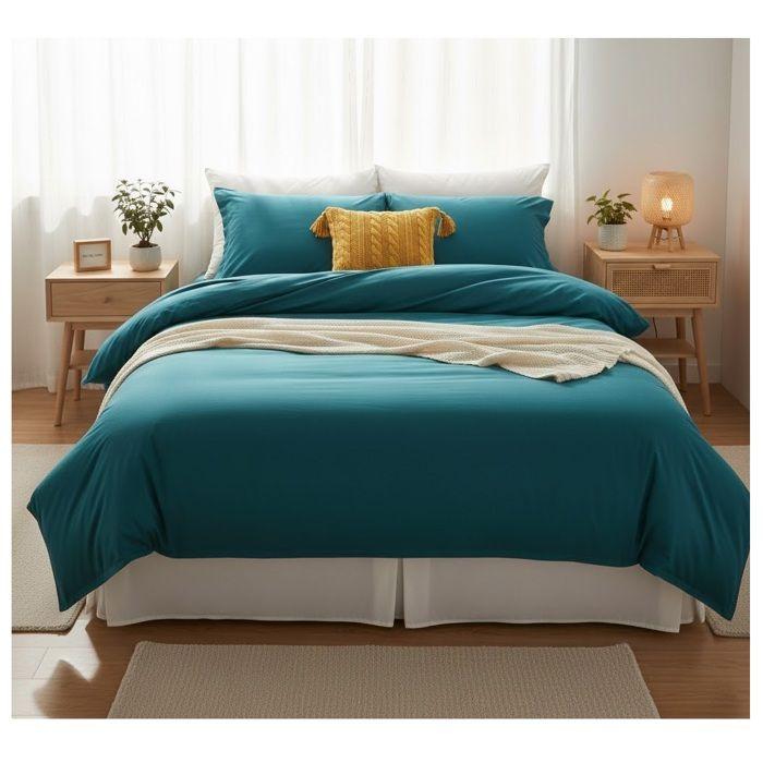 Housse de couette 140 x 200 cm Contemporain uni canard