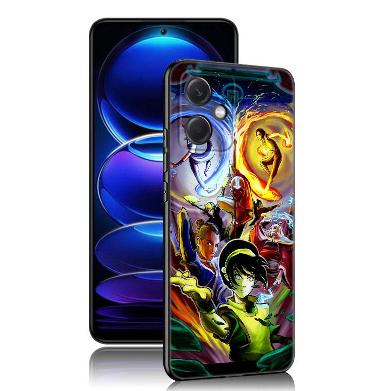 Avatar The Last Airbender Black Silicone Phone Case For Xiaomi Redmi Note 10 11 11S 12 13 4G 8 9 11T Pro 5G Plus 8T 9S 10S 12S