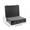 Locking Hard Case Lockable Security Shell Carrying Reinforced Corners Combination Lock Box