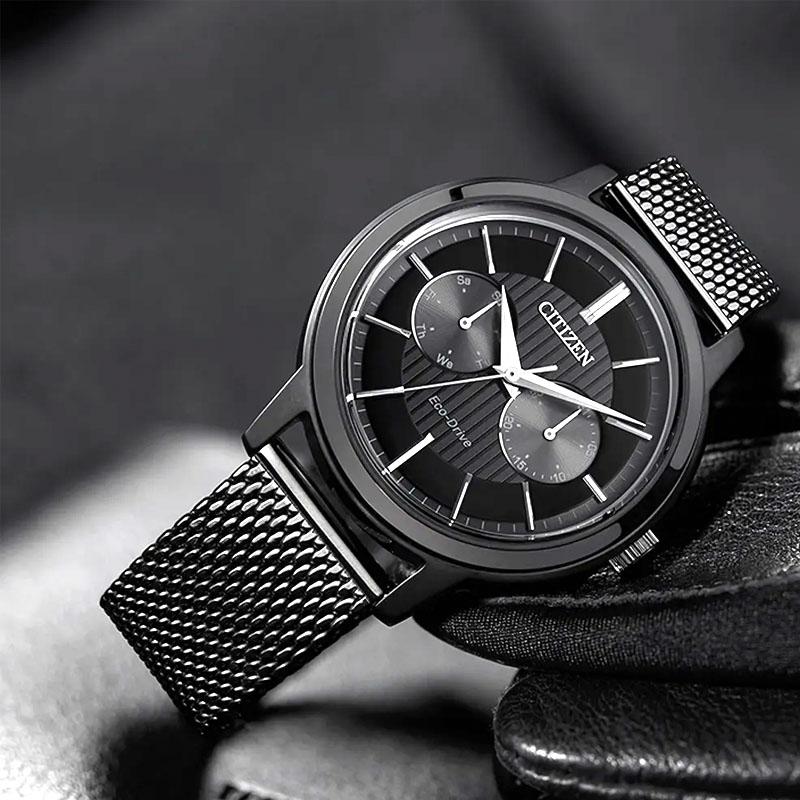citizen eco-drive watch, men's waterproof watch, BU4034-82E