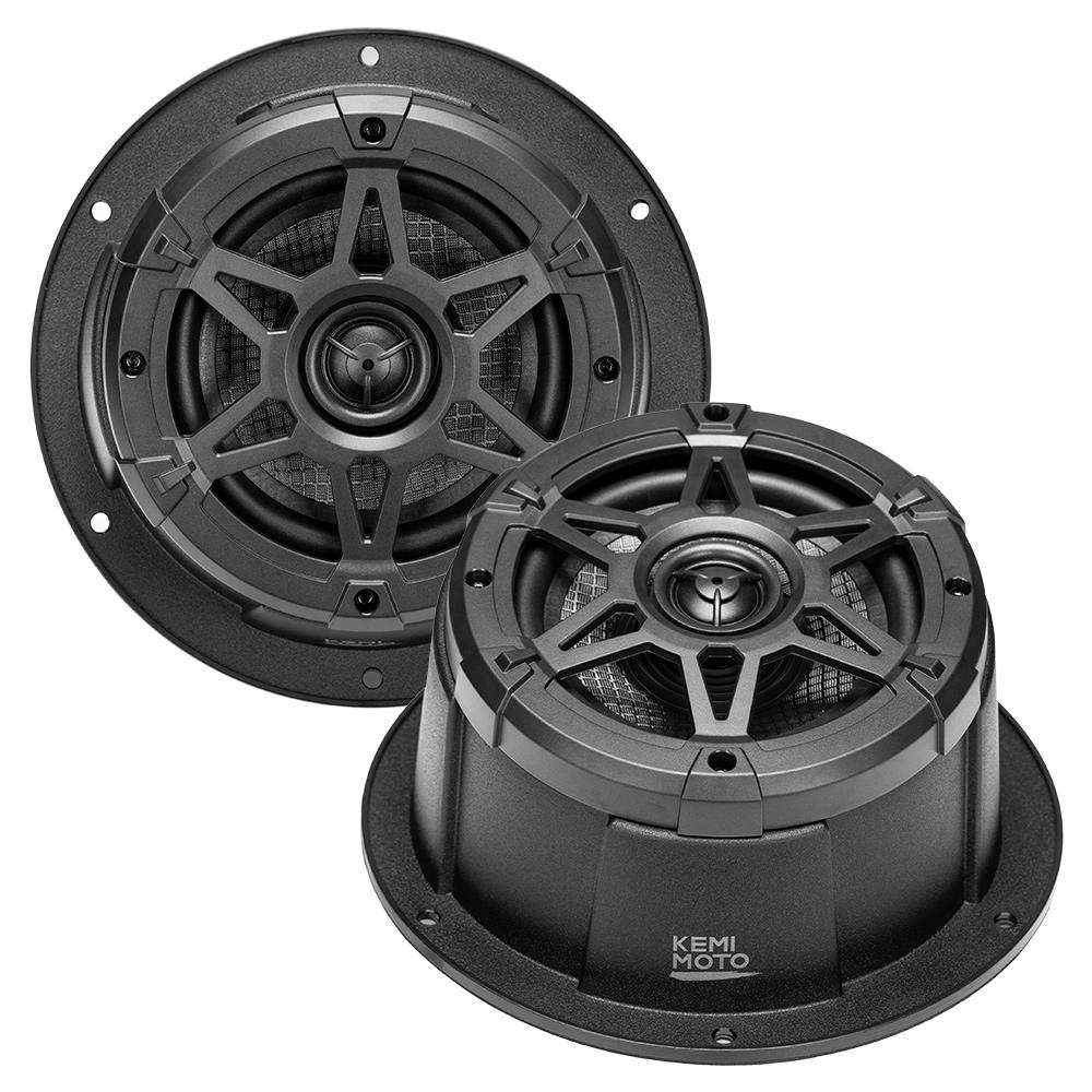 

6.5 inch Speaker with Enclosure Pods for UTVs RVs Cars Boats Trunk IPX5 Waterproof Compatible with Polaris RZR for Can-am X3 2PCS