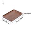 Wooden Serving Tray with Handles Bamboo Tea Tray Food Tray for Breakfast Coffee Dessert Snack Platter Home Coffee Table