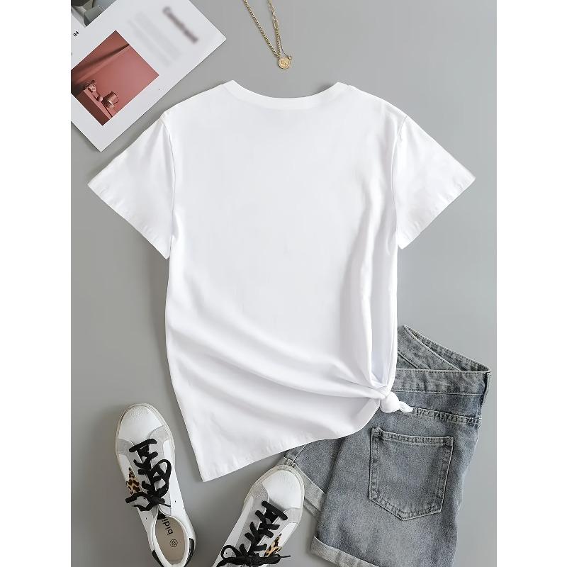 Women's Happy Australia Day Graphic Tee Crew Neck Short Sleeve Union Jack Map Design Regular Fit Spring Summer Fall Casual Everyday Top